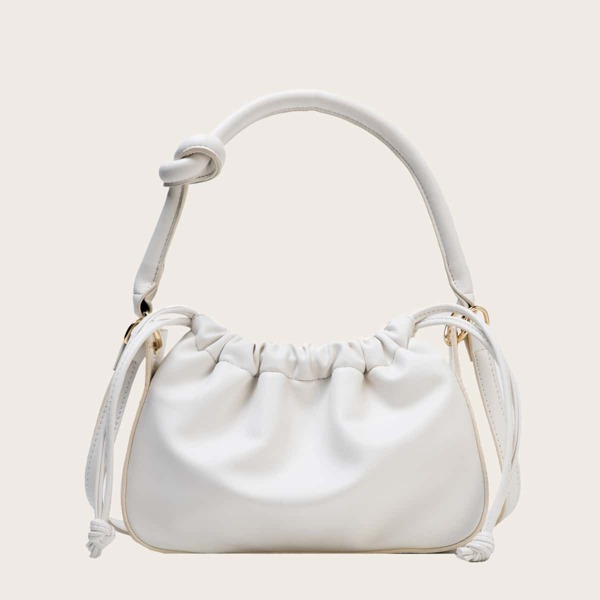 

Drawstring Tote Bag, White
