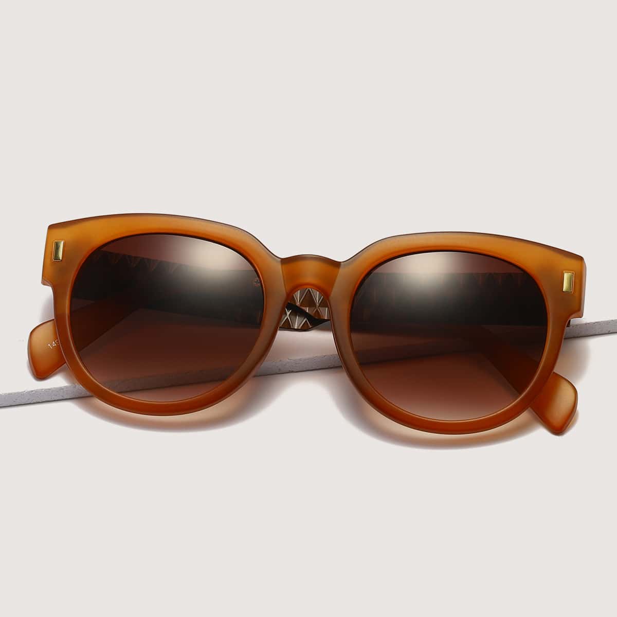 

Acrylic Frame Sunglasses, Brown