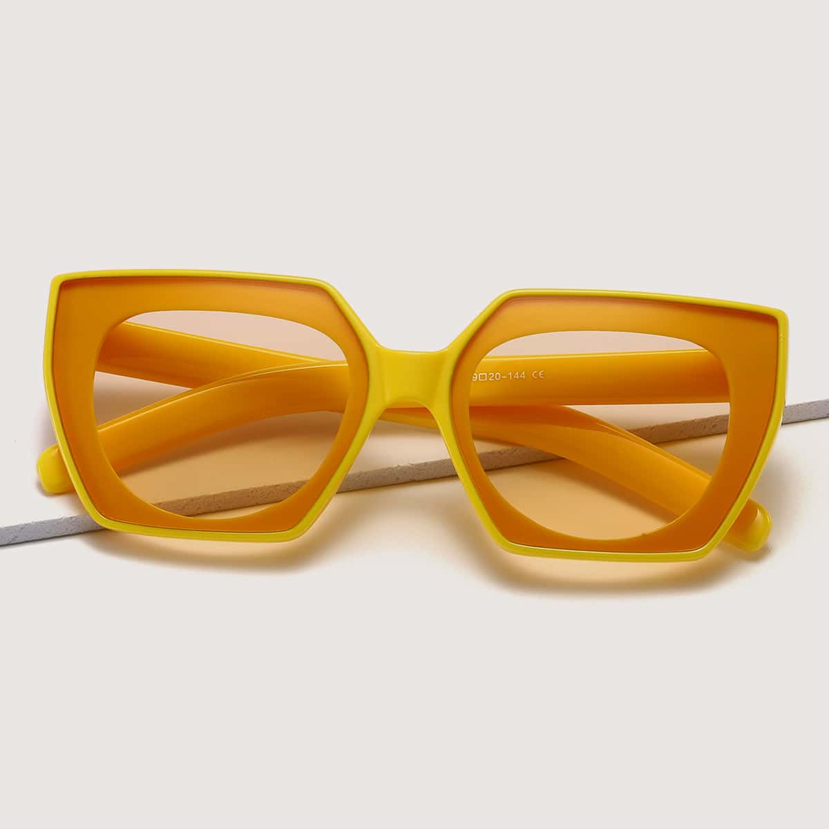 

Cat Eye Glasses, Yellow