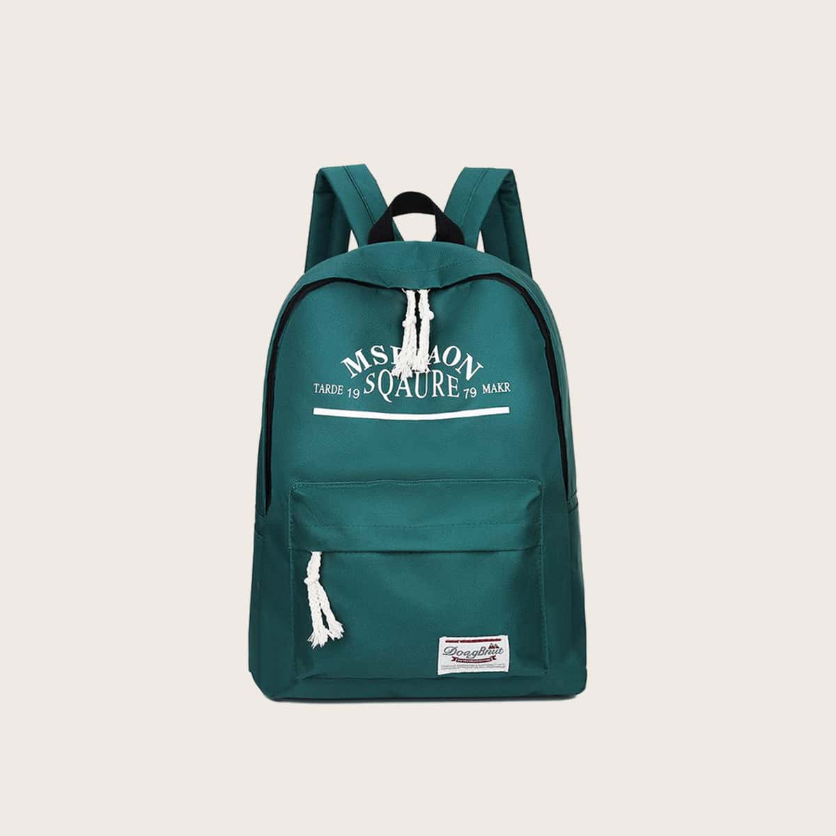 

Letter Graphic Backpack, Green