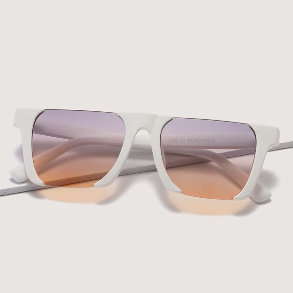 

Gradient Lens Sunglasses, White