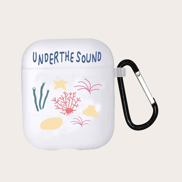 

1pc Cartoon Graphic Clear AirPods Case
