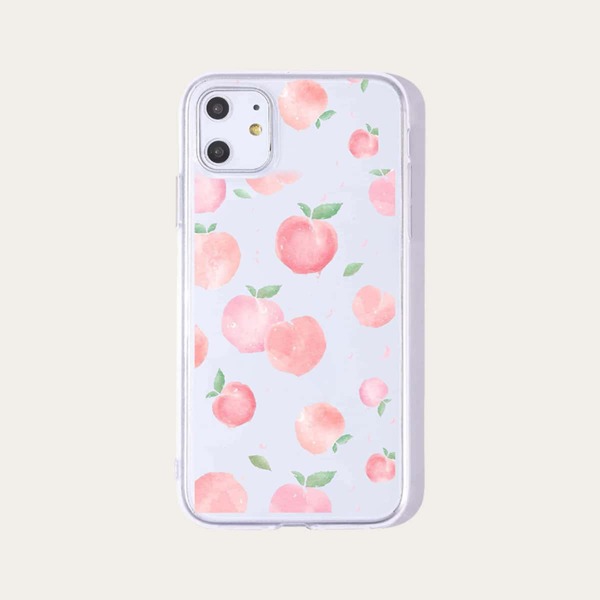 

Чехол для iPhone с персиковым принтом 1шт