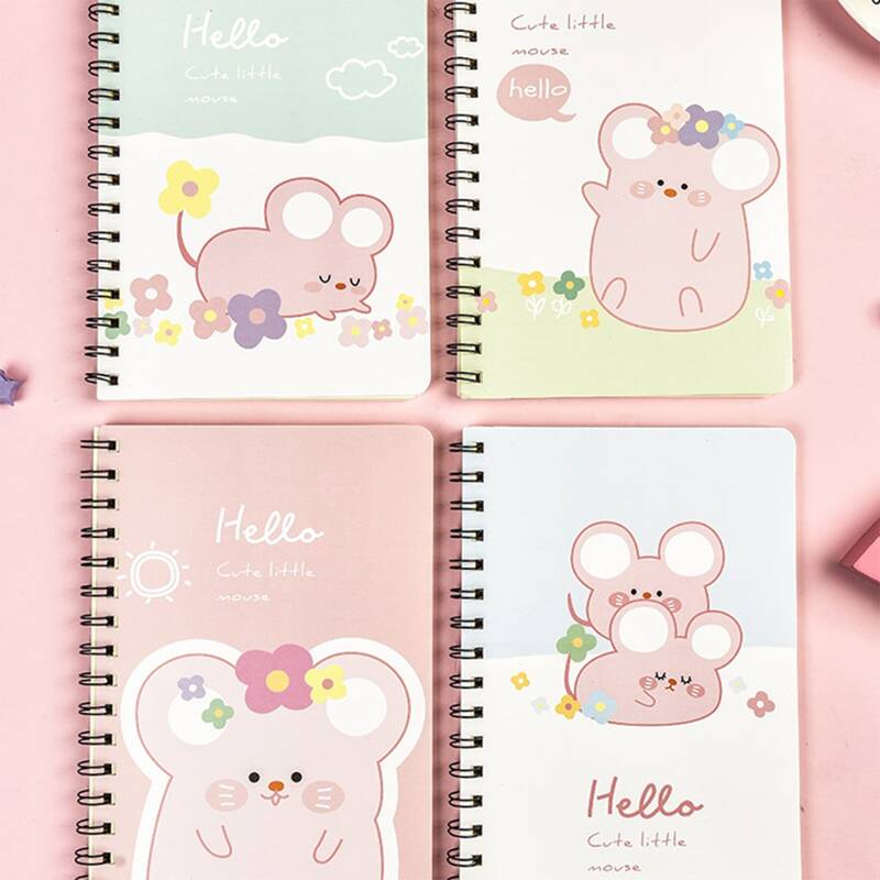 

4pcs Cartoon Cover Coil Notebook