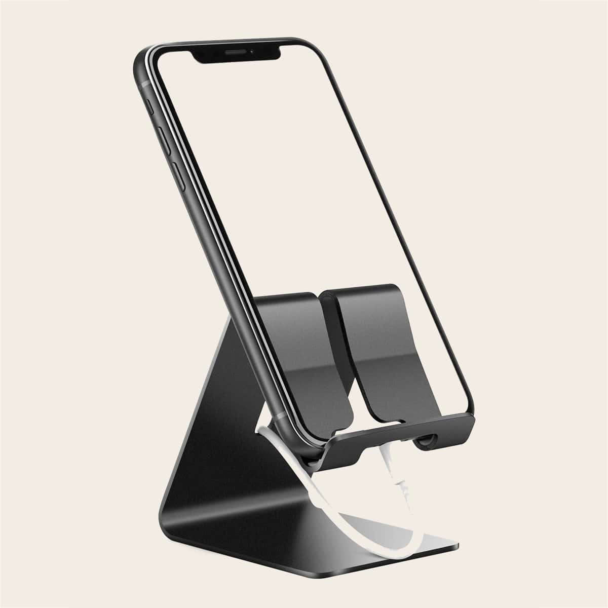 

Solid Desktop Phone Holder, Black