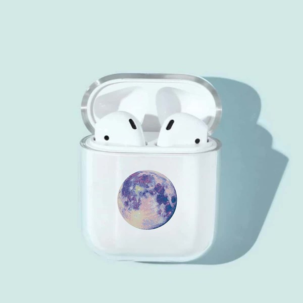 

1pc Planet Print Airpods Case