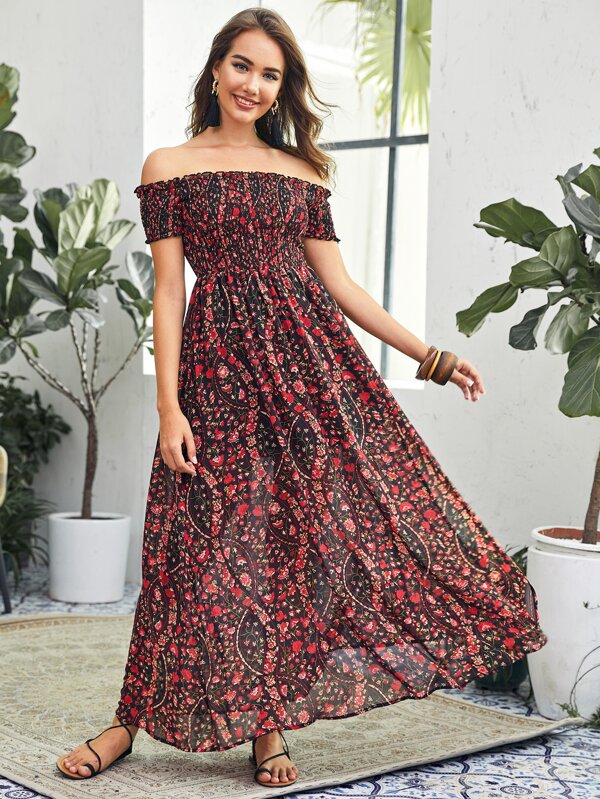 shein chiffon dresses