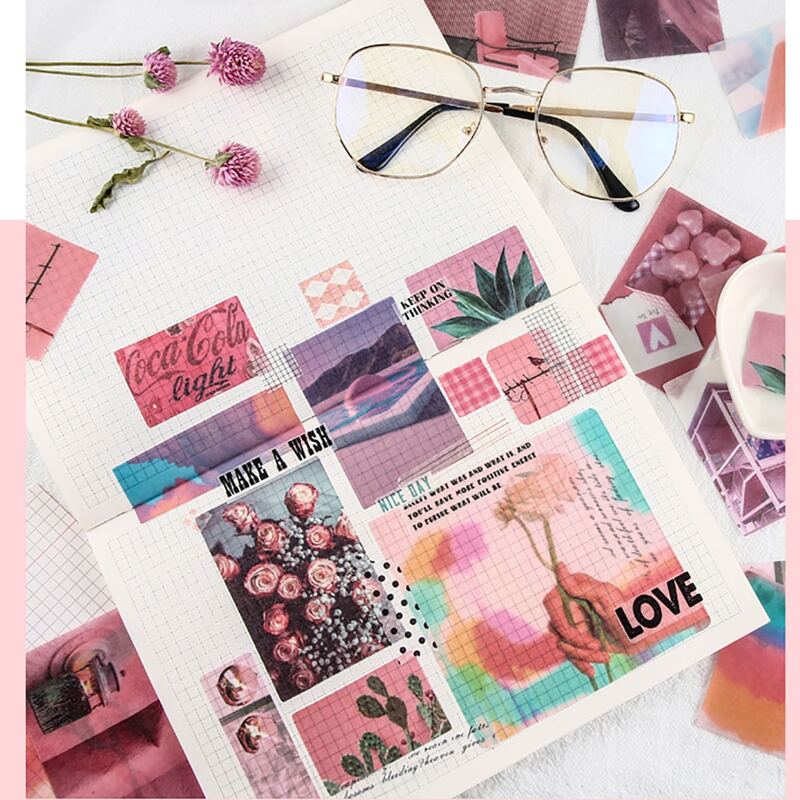 

70pcs Mixed Pattern DIY Sticker, Multicolor