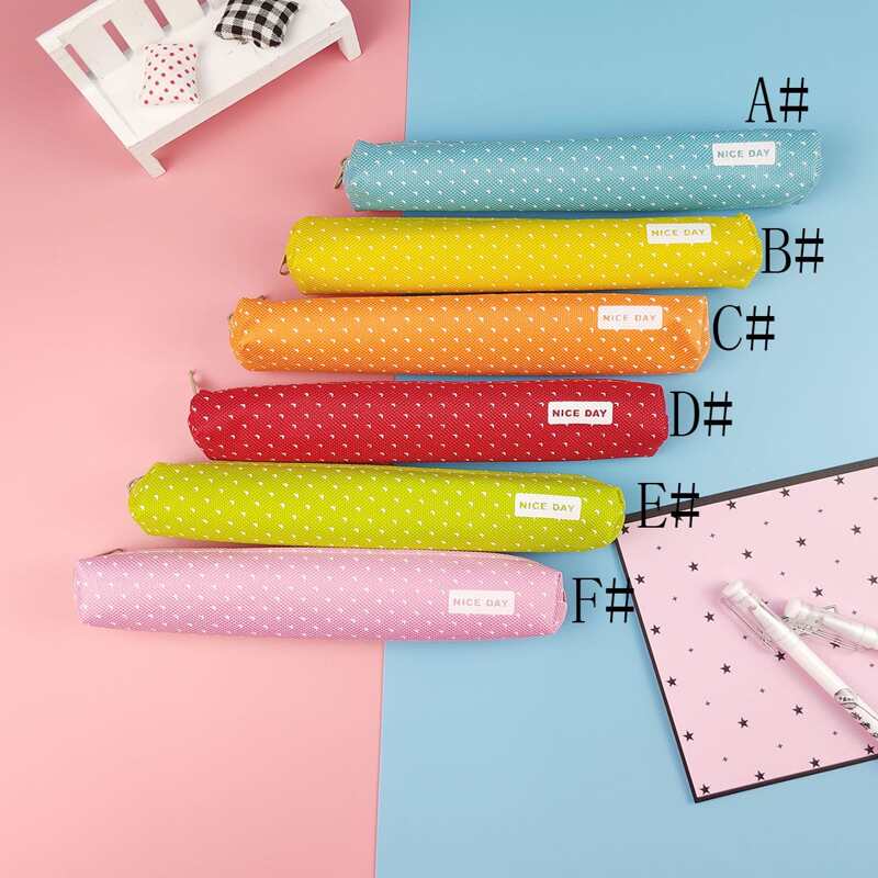 

1pc Slogan Graphic Pencil Case, Multicolor