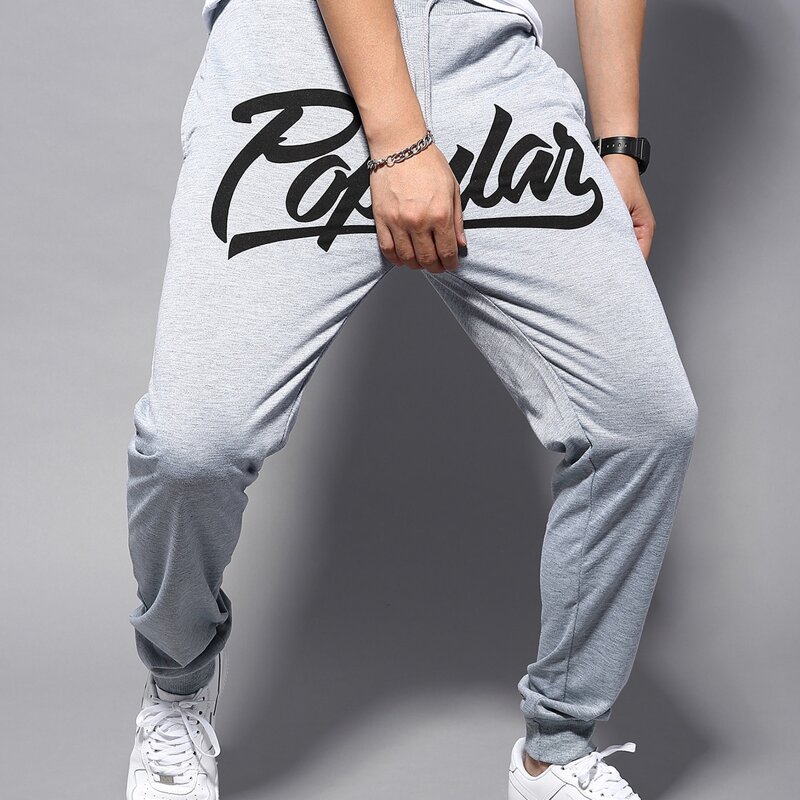 

Guys Letter Graphic Drawstring Sweatpants, Grey