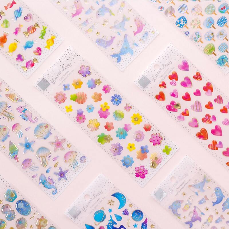 

1sheet Random Pattern Sticker, Multicolor