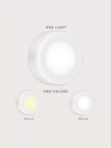 BASIC LIVING 1pc Adjustable Brightness Mini Tap Touch Lamp - Multicolor - View 2