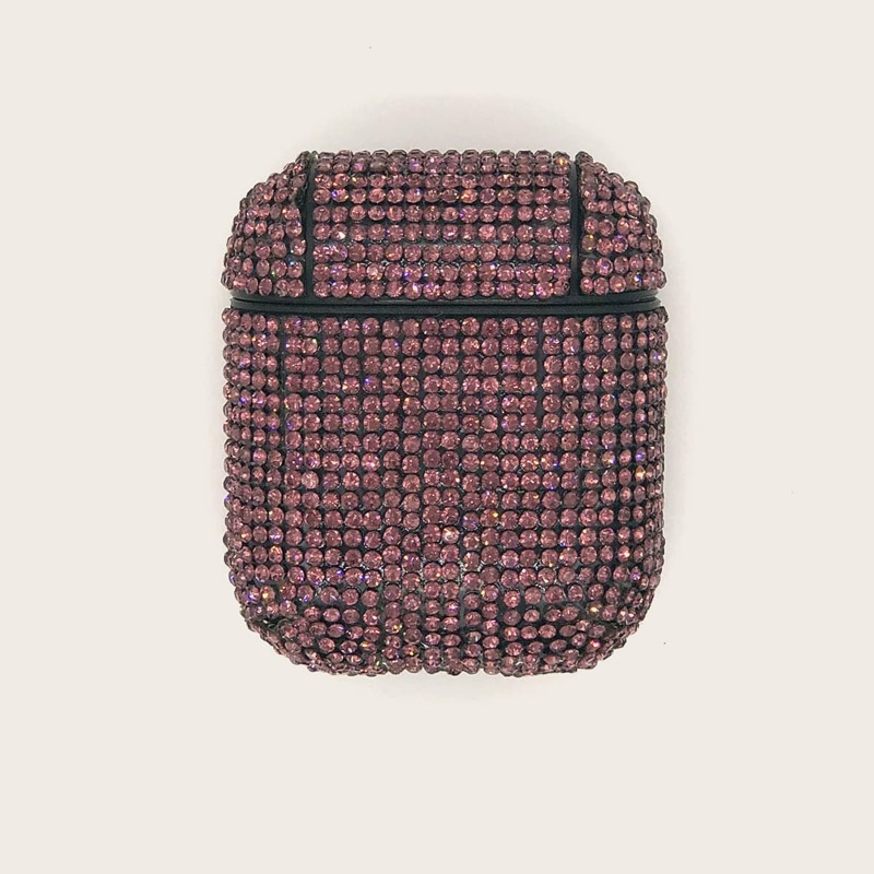 

Rhinestone Decor AirPods Case, Multicolor