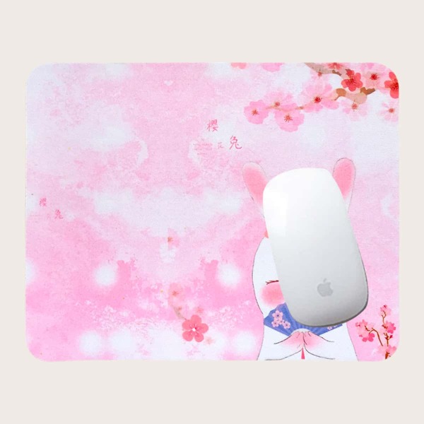 

Cartoon Graphic Mouse Pad, Pink