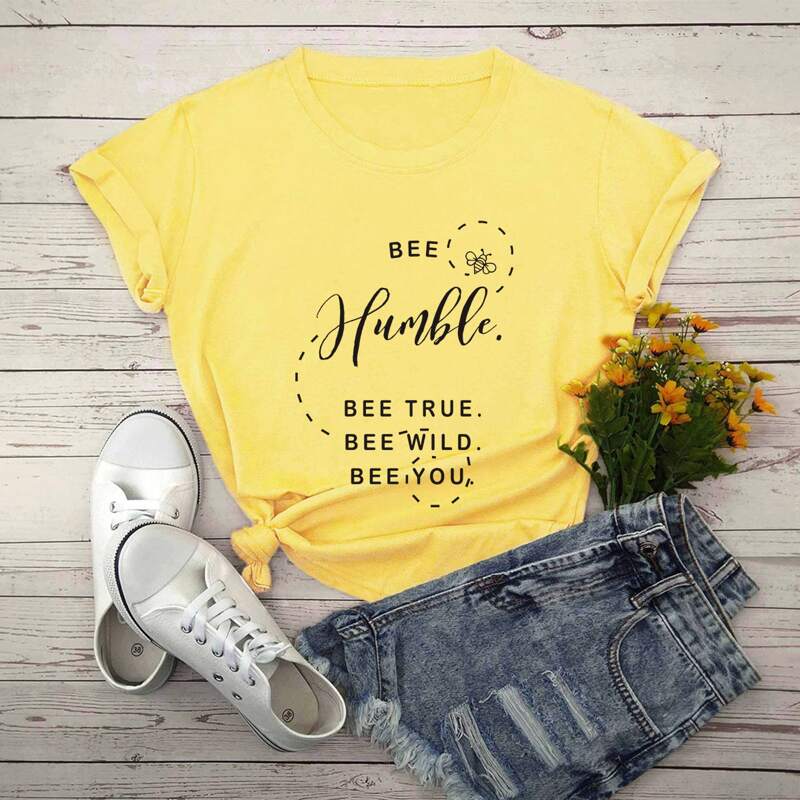 

Slogan Graphic Yellow Tee