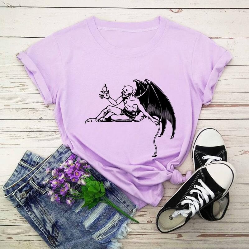 

Demon Graphic Tee, Purple