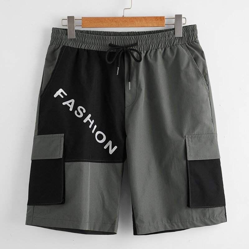 

Guys Flap Pocket Letter Graphic Shorts, Multicolor