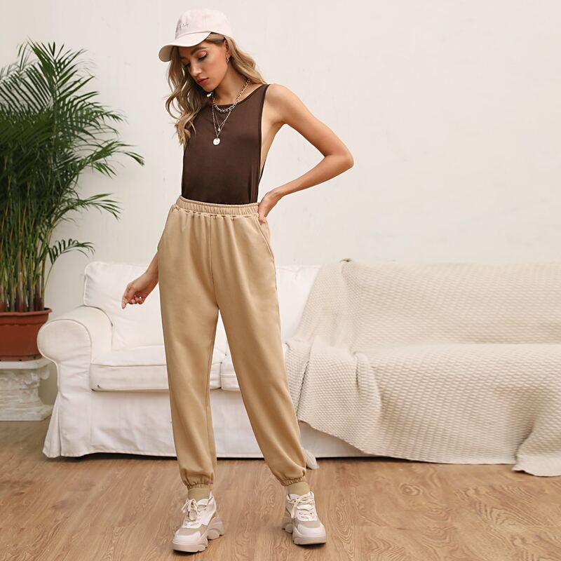 

Tank Top & Slant Pocket Pants Pajama Set, Multicolor