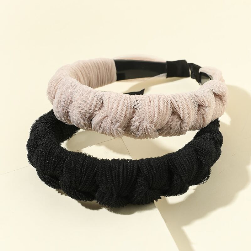 

2pcs Knot Design Hair Hoop, Multicolor