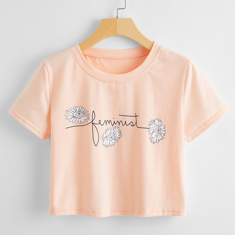 

Flower Graphic Tee, Pink