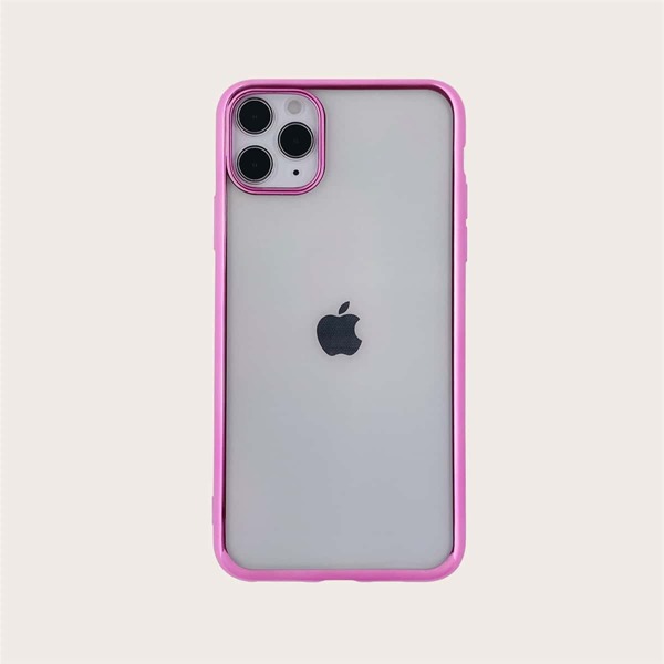 

Чехол для iPhone с контрастной рамкой, Ярко-розовый
