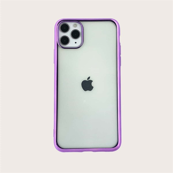 

Чехол для iPhone с контрастной рамкой, Пурпурный