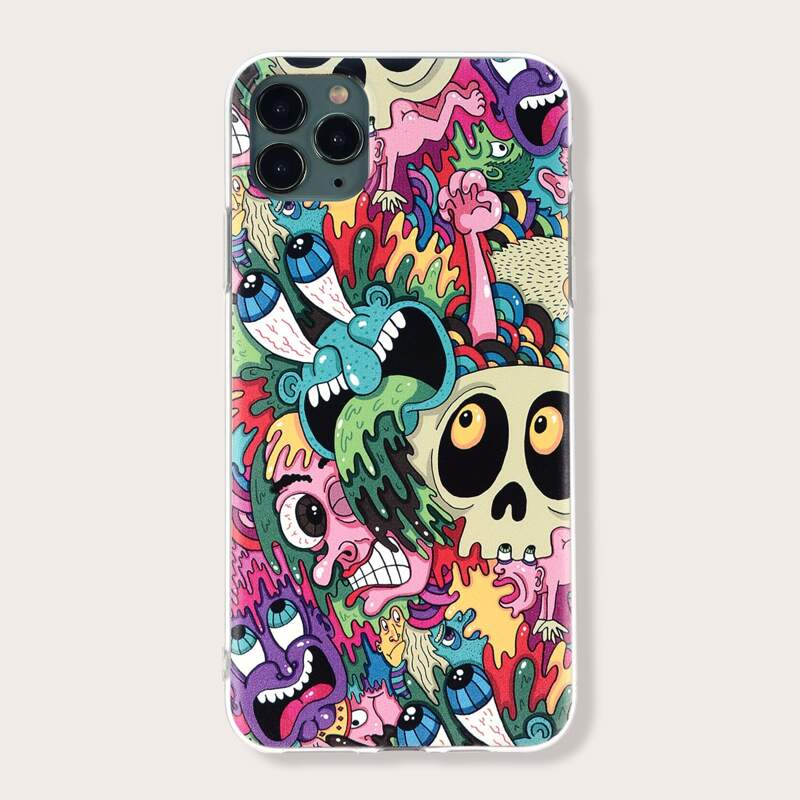 

Cartoon Graphic iPhone Case, Multicolor