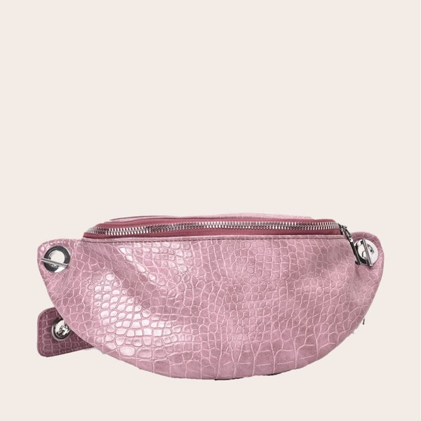 

Рельефная сумка на поясе для девочек, Розовые