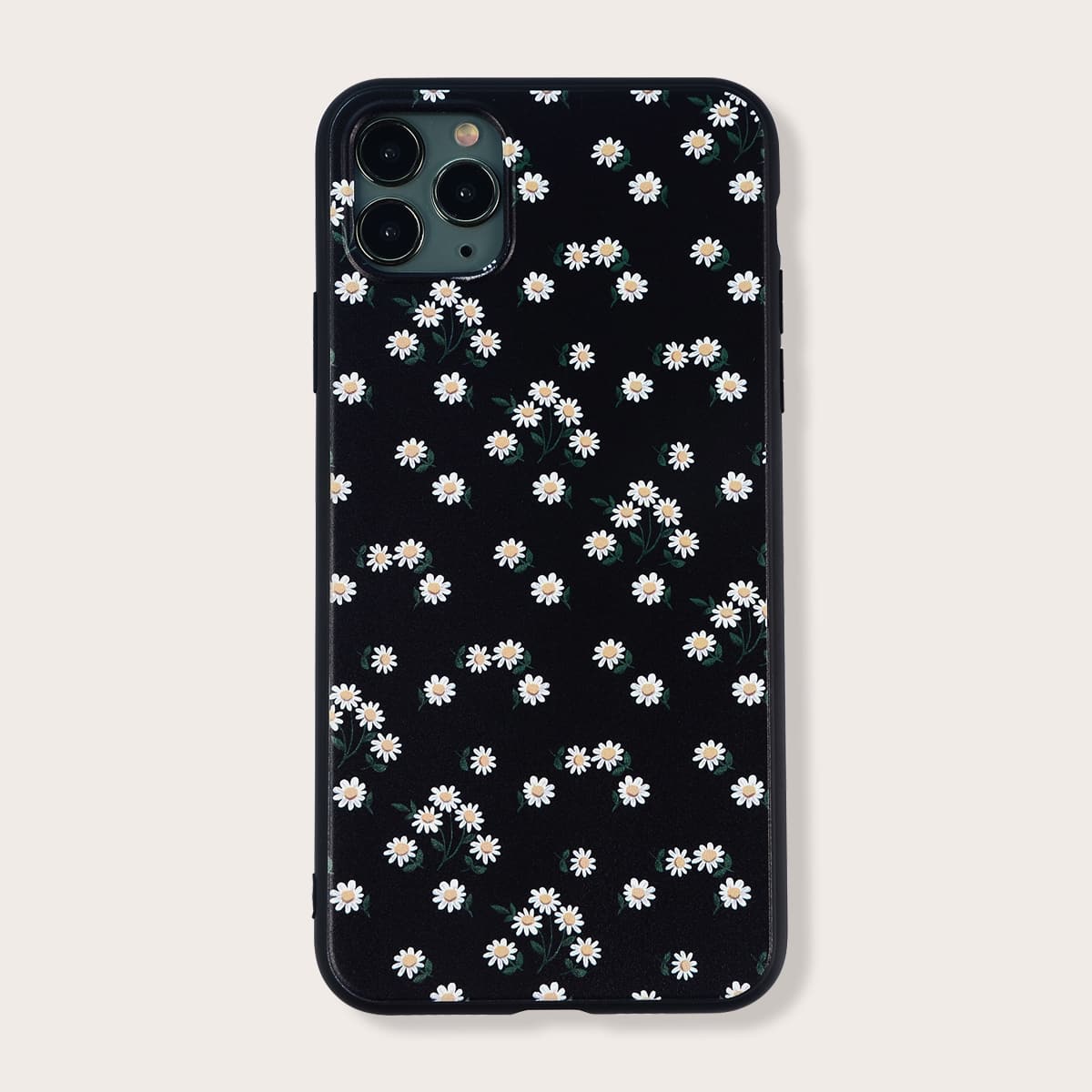 

Daisy Print iPhone Case, Black