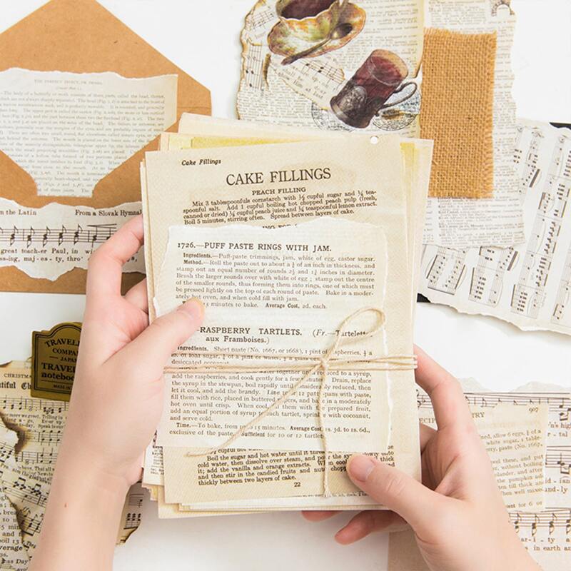 

1pack Vintage Pattern Hand Account Paper, Multicolor