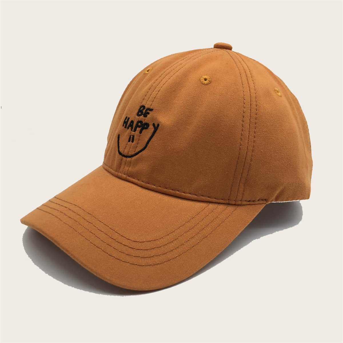 

Letter Embroidered Baseball Cap, Ginger