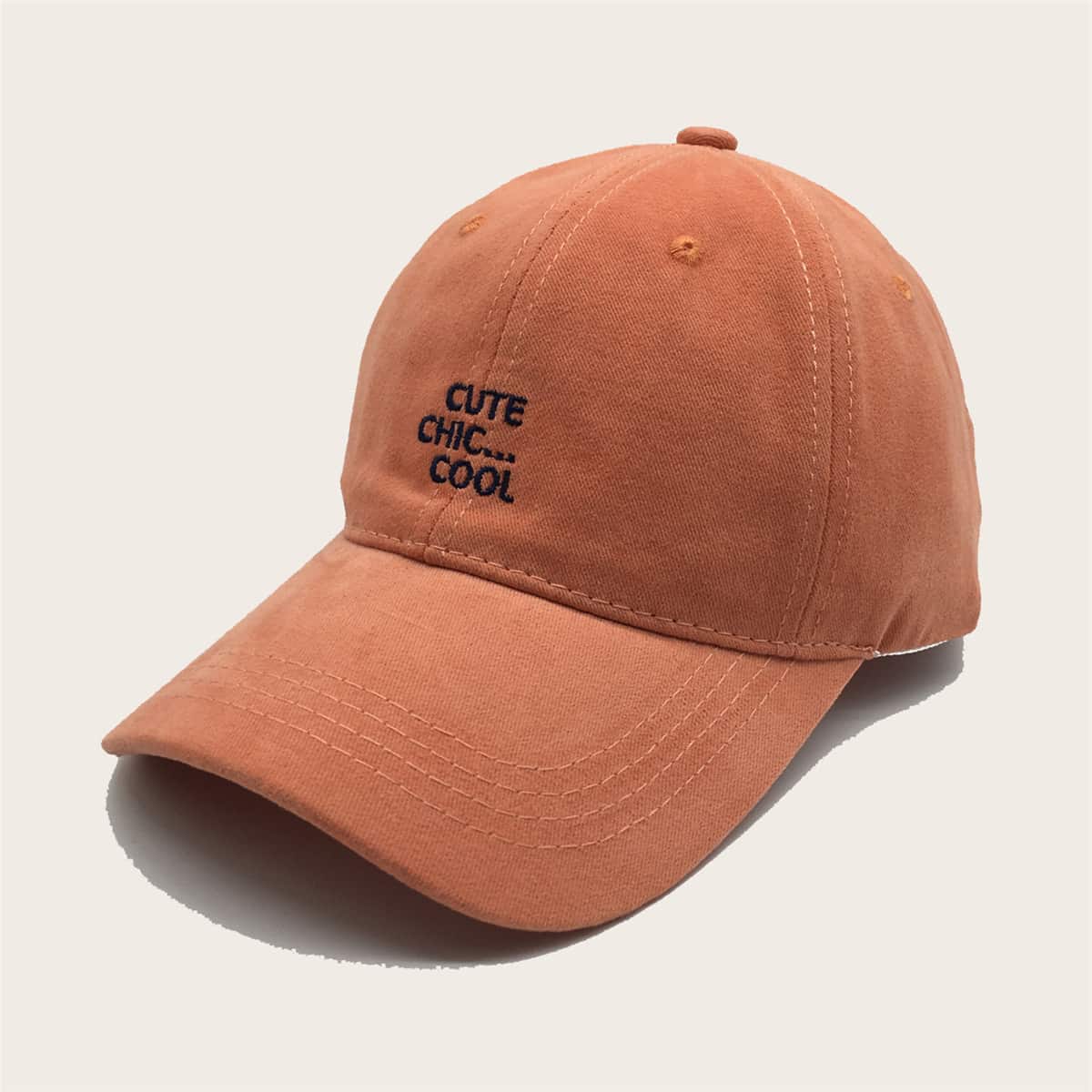 

Letter Embroidered Baseball Cap, Orange