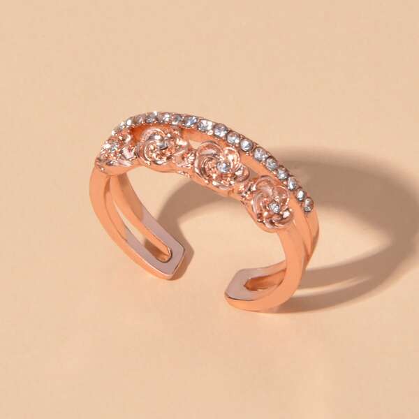 

Rose Decor Ring, Gold