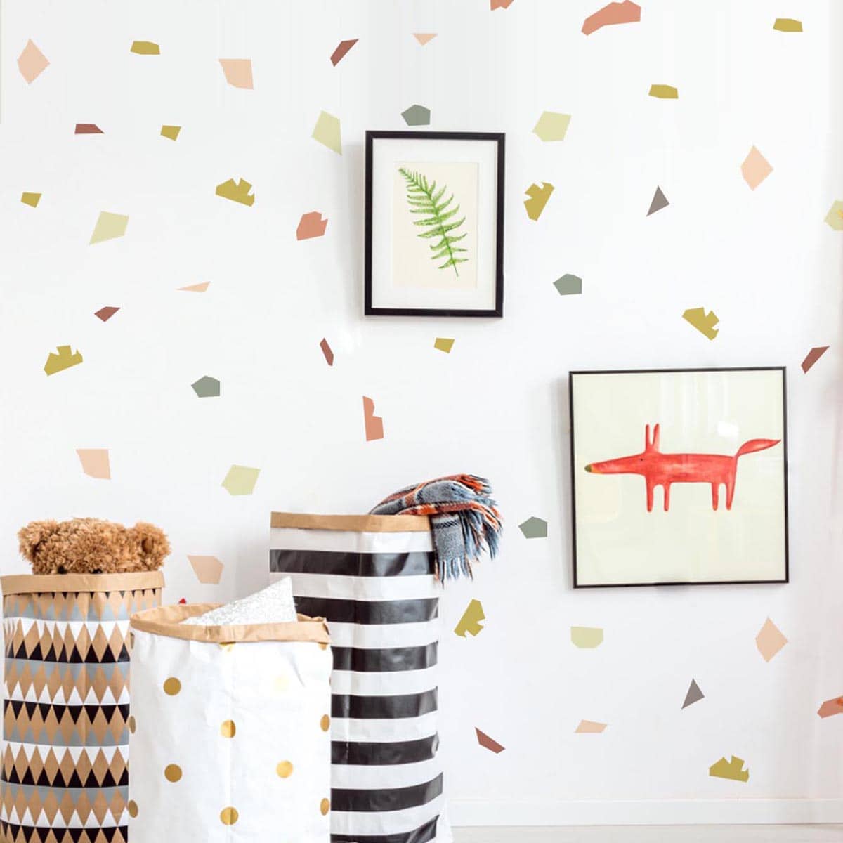 

Graphic Print Wall Sticker, Multicolor