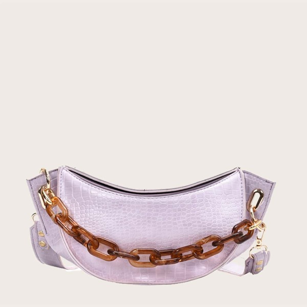 

Рельефная сумка-сэтчел, Пурпурный