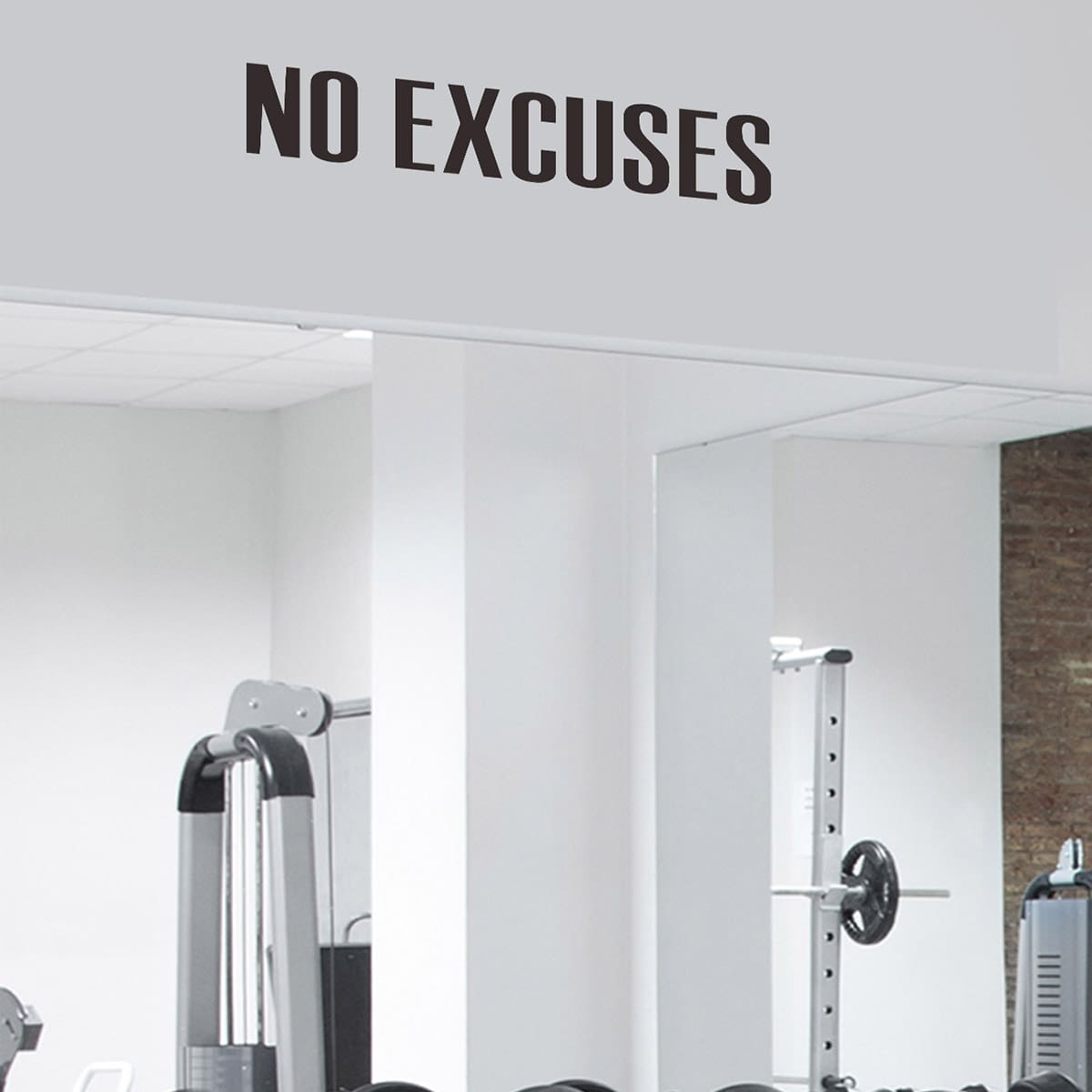 

Slogan Graphic Wall Sticker, Black