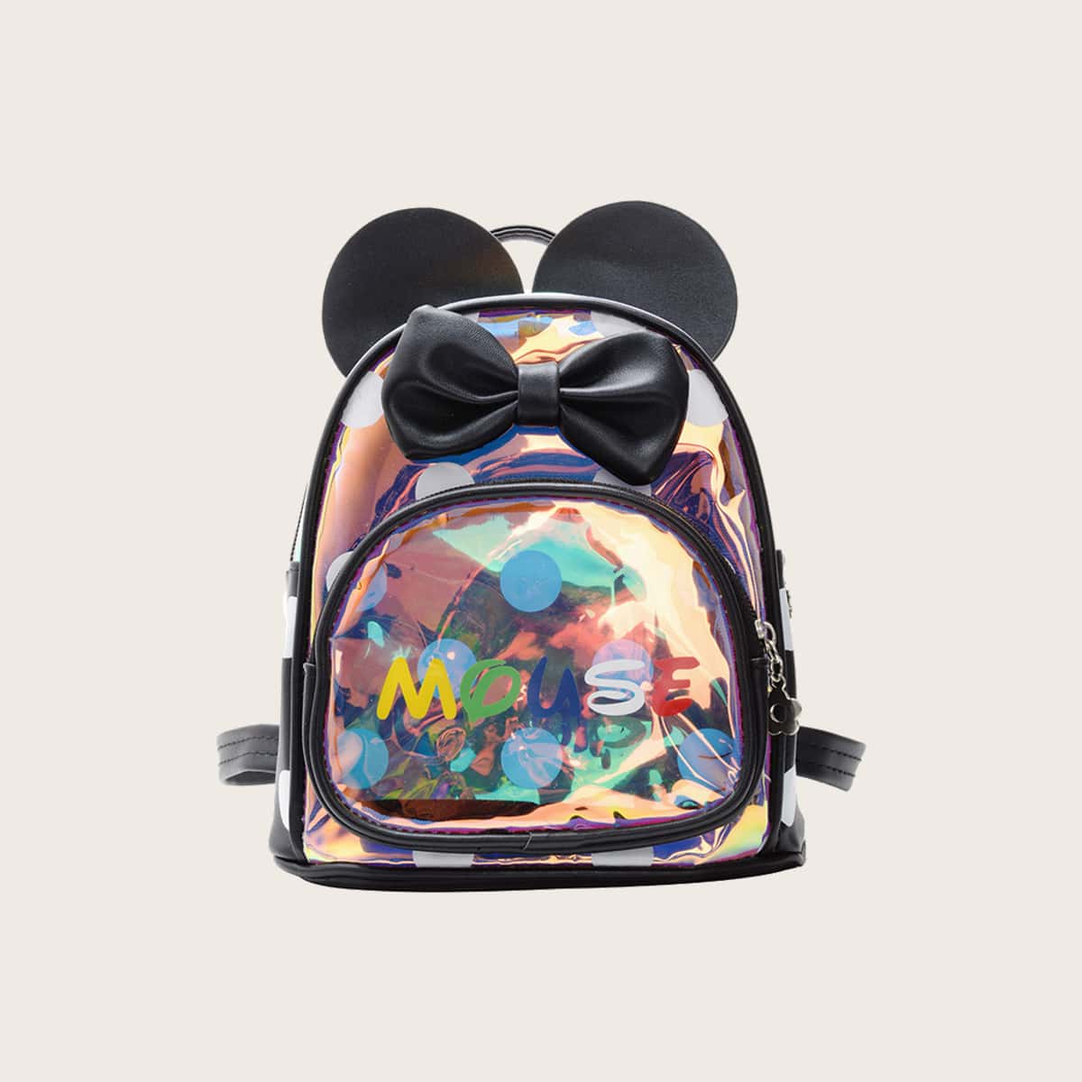 

Cartoon Iridescent Backpack, Multicolor