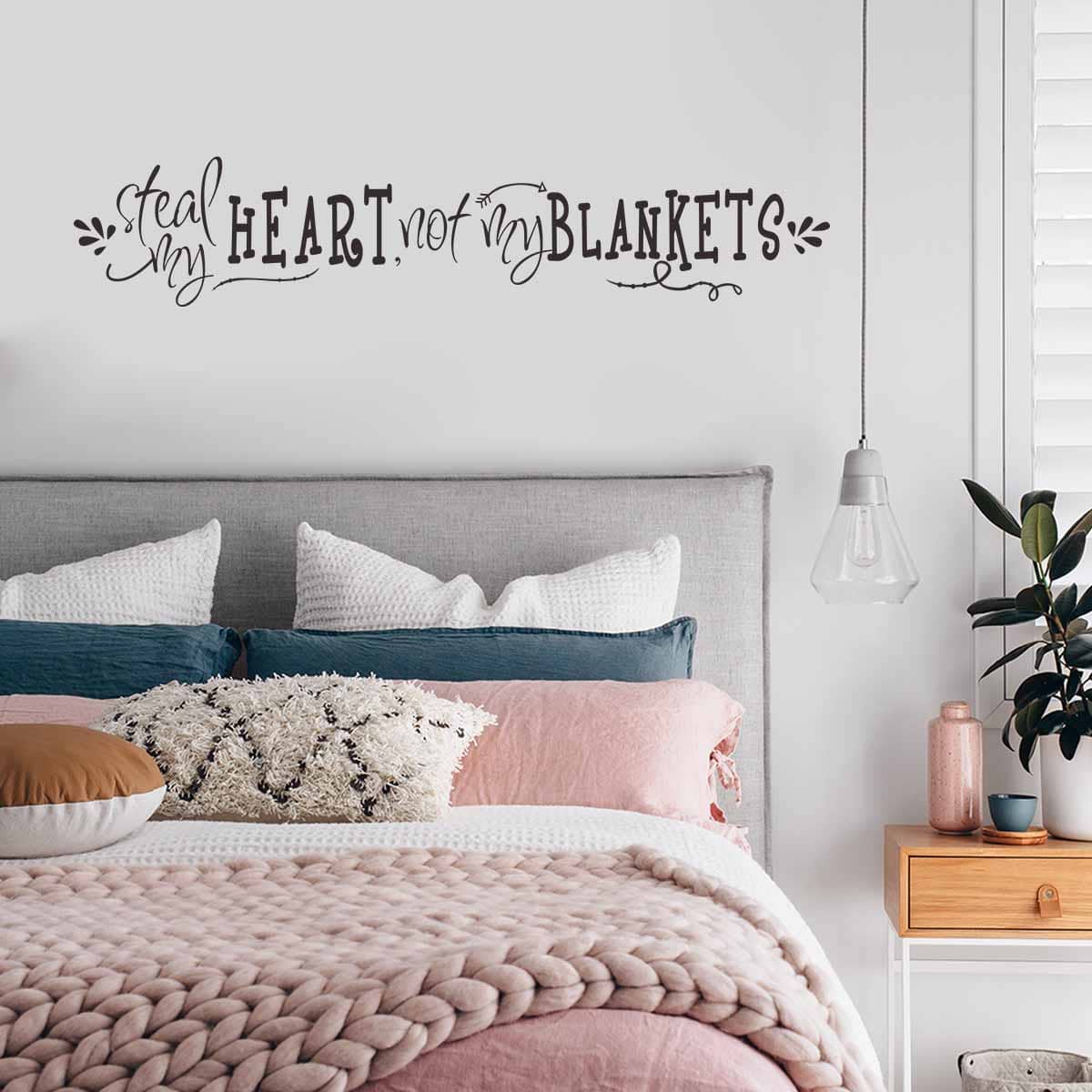 

Slogan Graphic Wall Sticker, Black