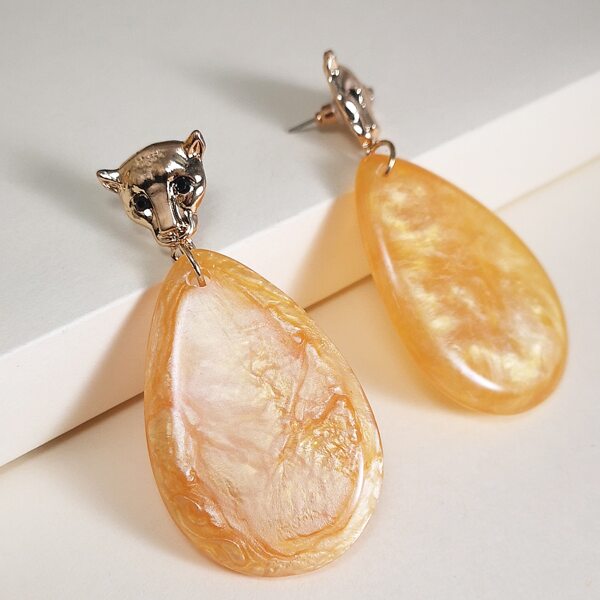 

Waterdrop Shaped Drop Earrings, Yellow