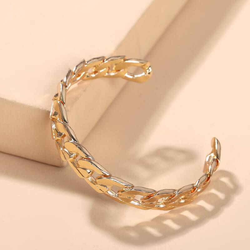 

Chain Cuff Bracelet, Gold
