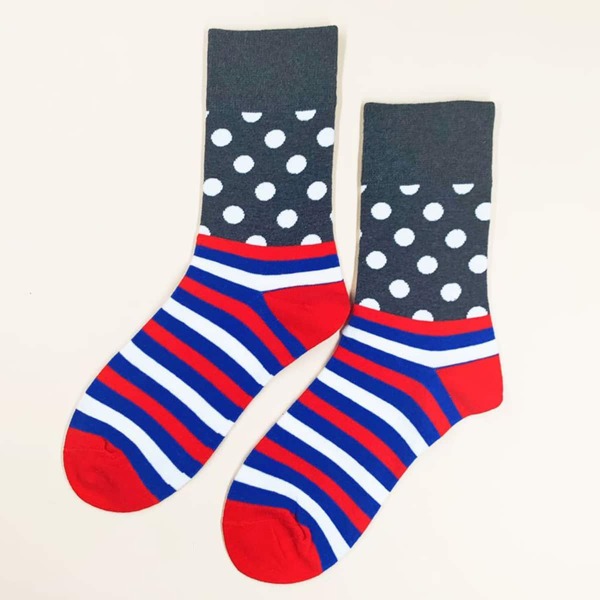 

Men Striped Pattern Socks, Multicolor