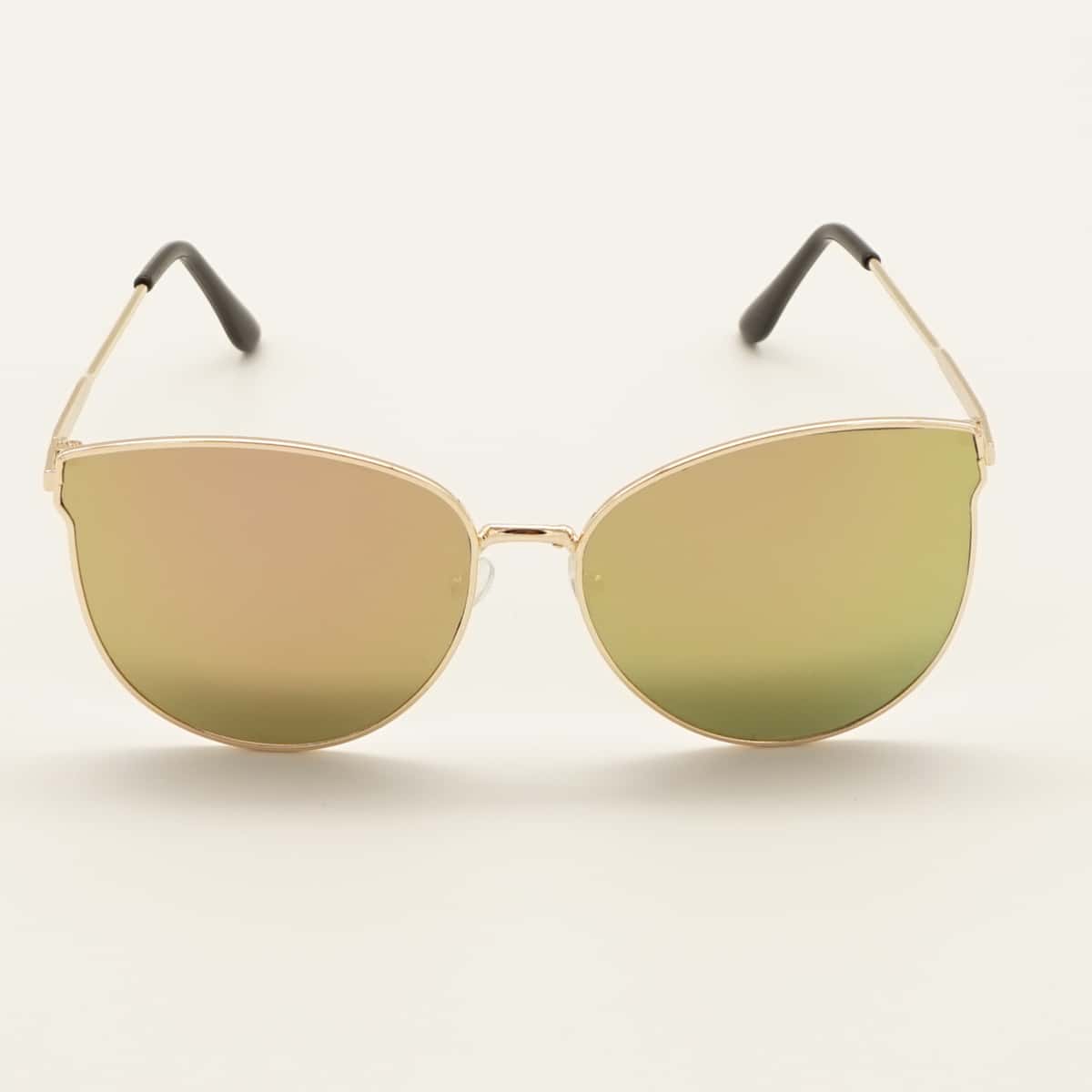 

Metal Frame Cat Eye Sunglasses, Gold