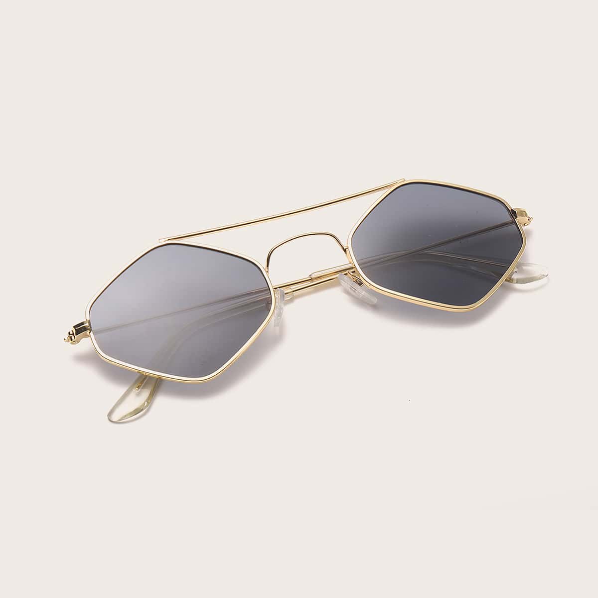 

Guys Top Bar Metal Frame Sunglasses, Black
