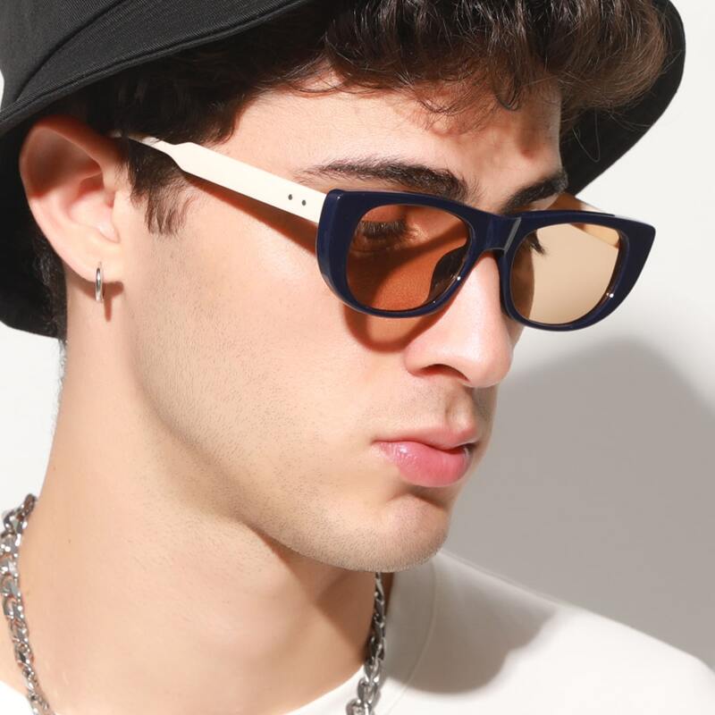 

Guys Oval Frame Sunglasses, Multicolor