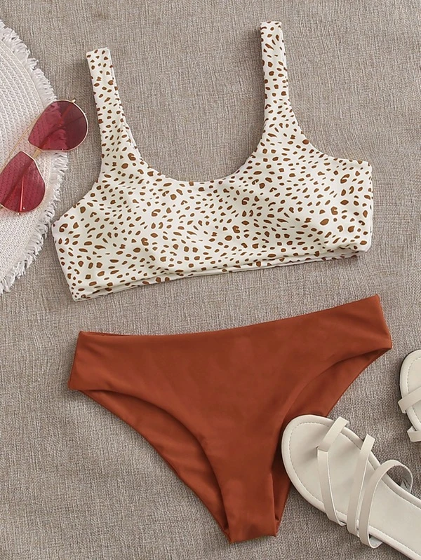 shein scoop neck bikini