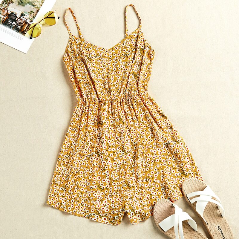 

Ditsy Floral Print Cami Romper, Multicolor