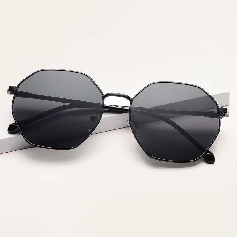 

Guys Top Bar Metal Frame Sunglasses, Black