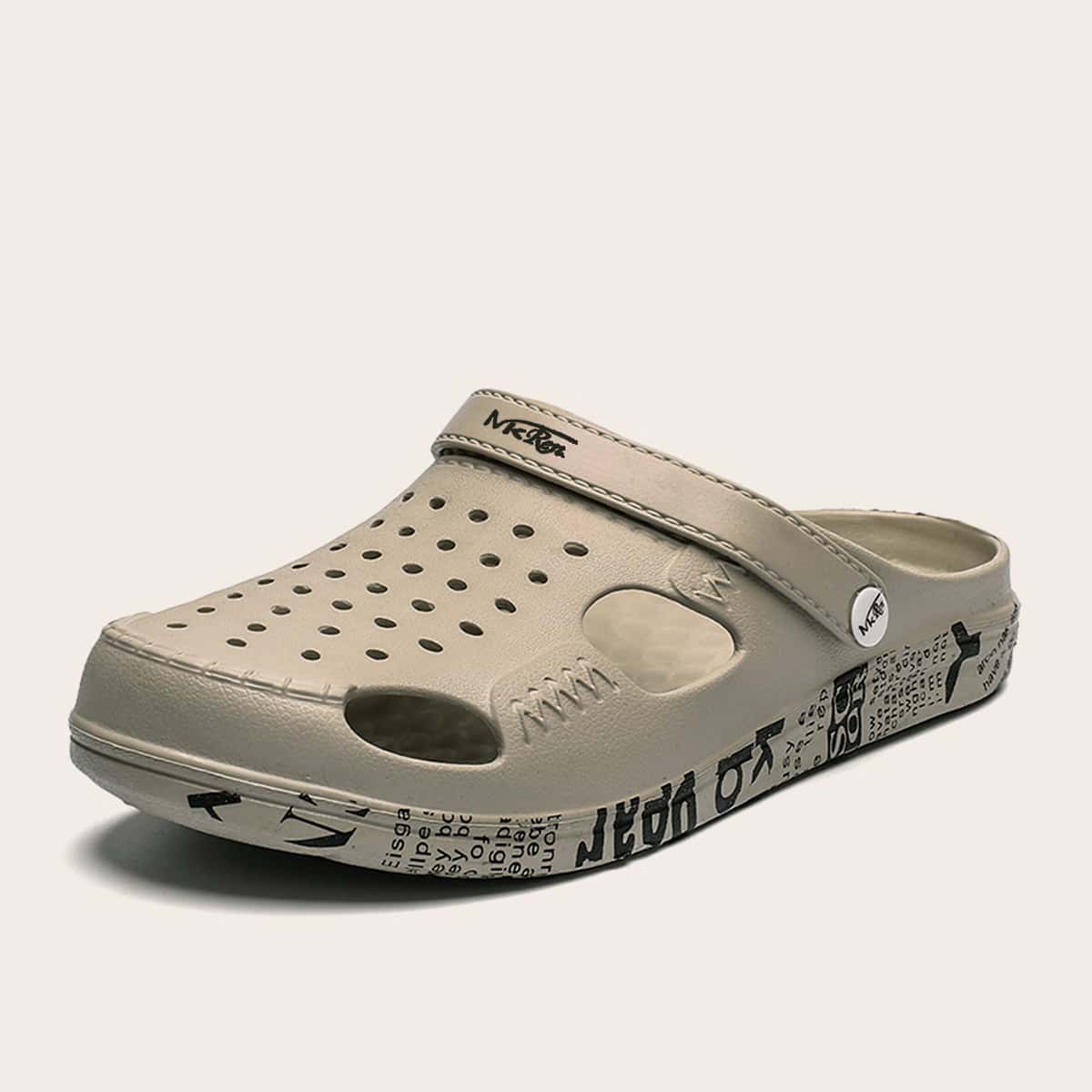 

Guys Hollow Out Two Way Wear Sandals, Khaki