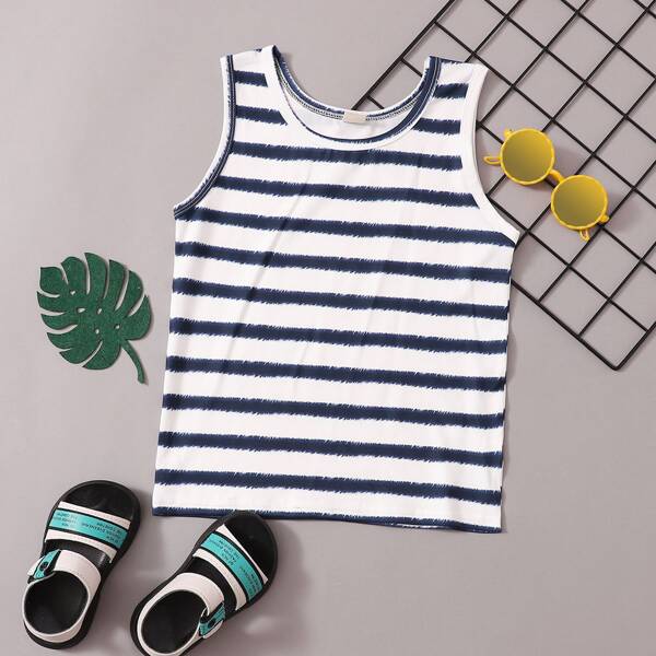 

Toddler Boys Tie Dye Striped Tank Top, Multicolor