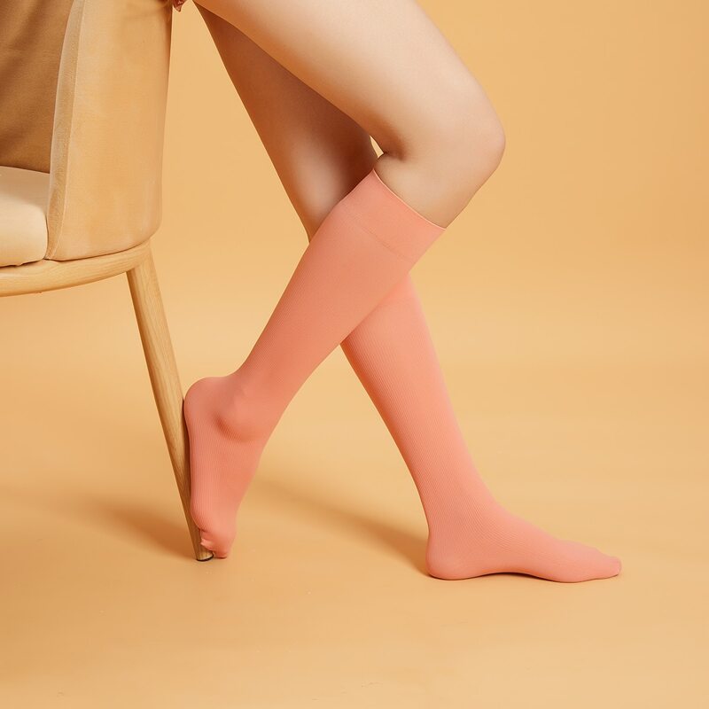

Solid Knee Socks, Pink